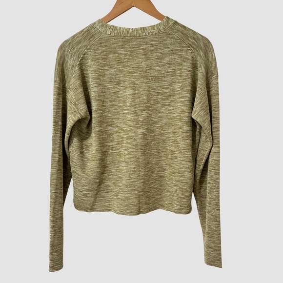 Theory Hanaly Space Dye Linen Blend Button Cardigan S ($295) - Picture 3 of 7